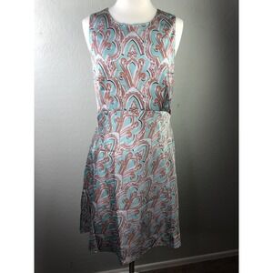 THE LIMITED Womens 6 Art Deco Print Fit and Flare Dress Sleeveless